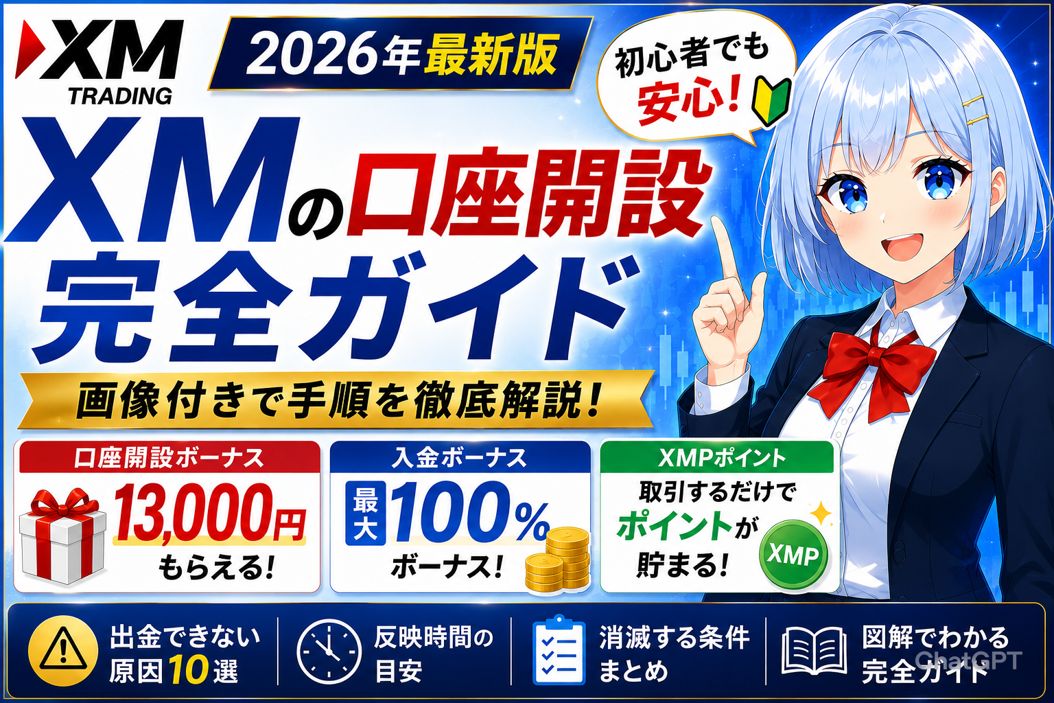 XMのボーナス完全攻略ガイド｜口座開設13000円・入金100%・XMPポイントを解説
